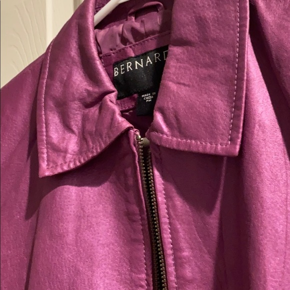 Bernardo metallic purple leather jacket - Picture 4 of 9